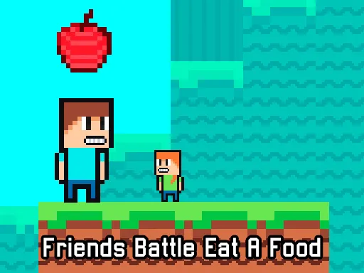Friends Battle Eat A Food