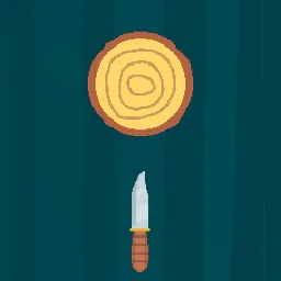 Log and Knife 2D