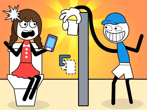 Thief Stick Puzzle: Man Escape